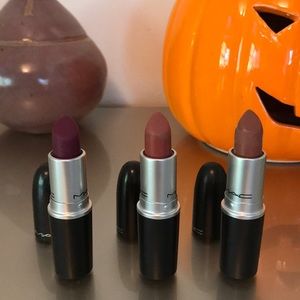 Three MAC lipsticks - perfect fall shades!